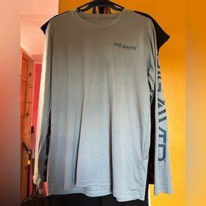 Men's Gray Long Sleeve Tee